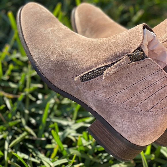 PAUL GREEN🍂🍁Natalie Taupe suede leather booties 7.5 - Picture 12 of 14